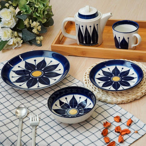 日本製 北歐風 摩洛哥陶瓷下午茶杯盤組｜馬克杯 盤子 茶壺 碗 - 富士通販