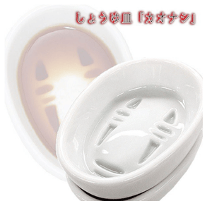 日本原裝正版吉卜力 無臉男醬油碟 - 富士通販