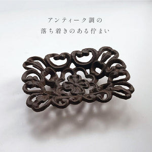 日本設計 仿繡鐵製肥皂盤 - 富士通販