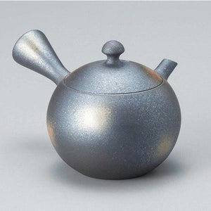 日本製 常滑燒 煙燻銀 碳化點茶壺｜陶瓷泡茶壺 - 富士通販