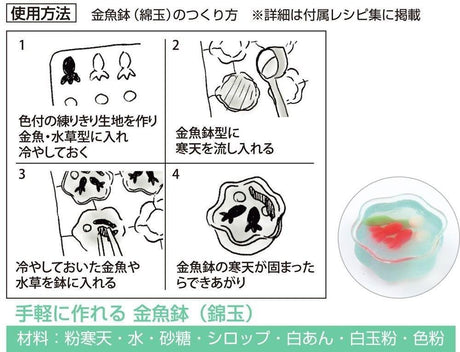 貝印金魚造型果凍模 - 富士通販