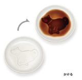 柴犬立體凹凸醬油碟 - 富士通販
