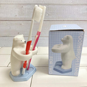 北極熊陶瓷牙刷架｜牙刷架收納 牙刷置物架 - 富士通販