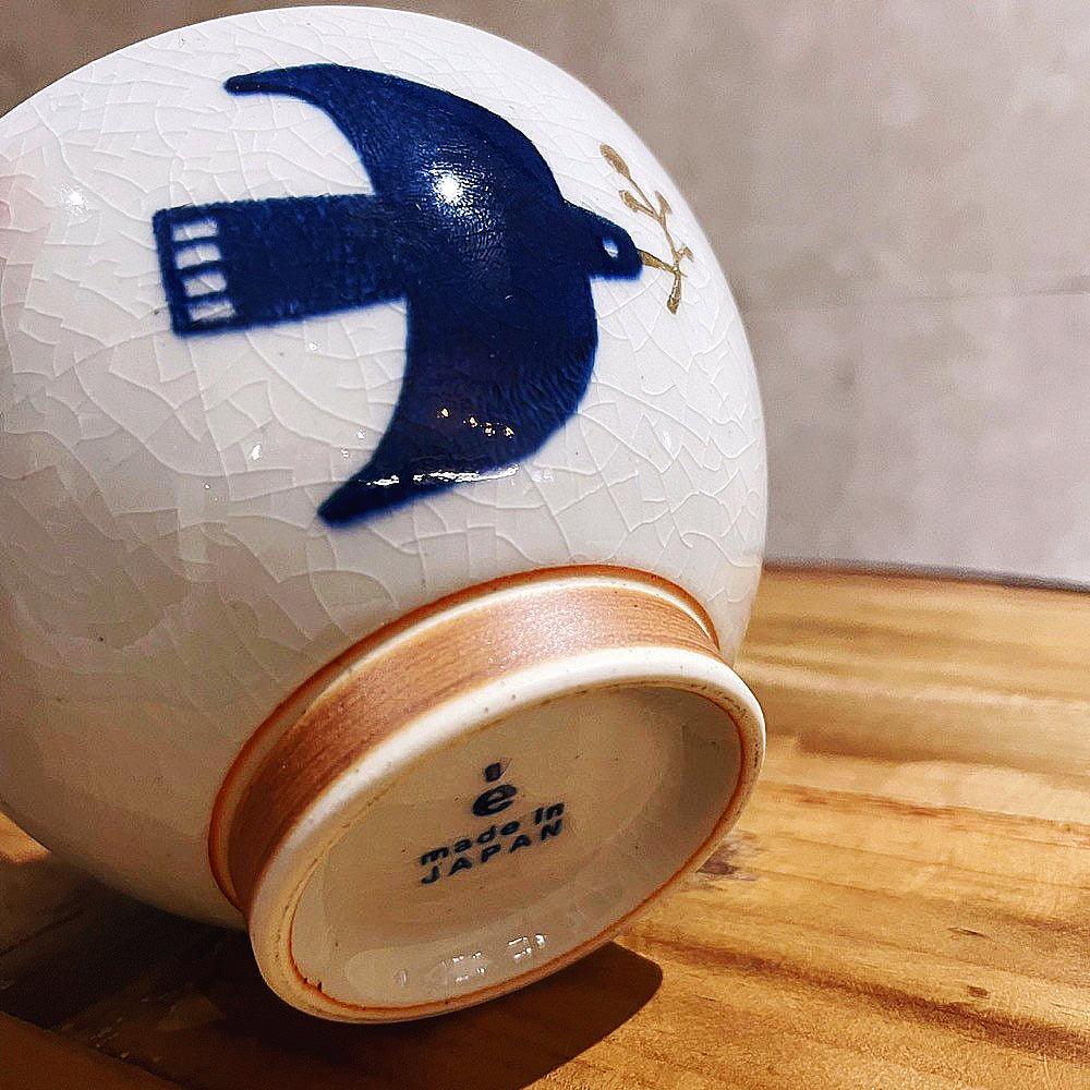 日本製 波佐見燒 海鷗圖案 日式飯碗 - 富士通販