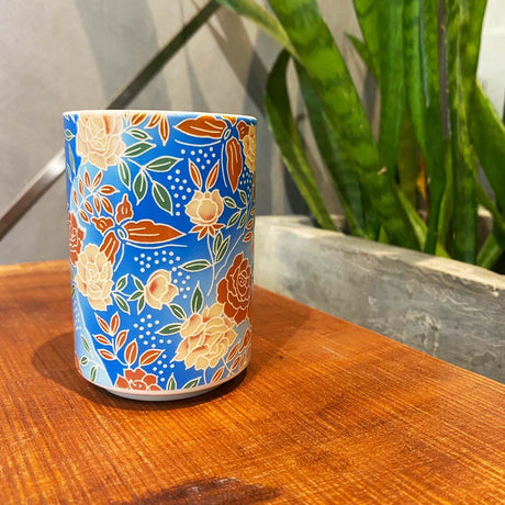 日本製 美濃燒 京友禪 茶杯 五入組 木盒裝｜陶瓷茶杯 酒杯 茶具 - 富士通販