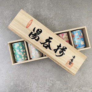 日本製 美濃燒 京友禪 茶杯 五入組 木盒裝｜陶瓷茶杯 酒杯 茶具 - 富士通販