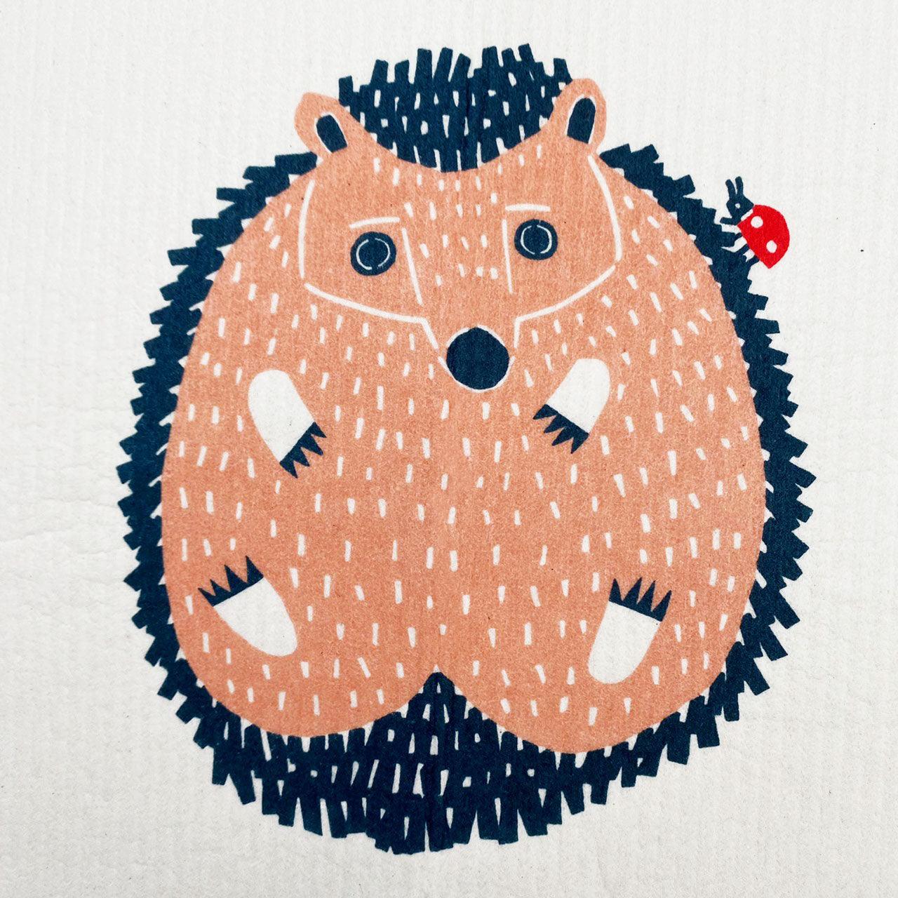 德國製造 動物圖案 纖維素吸水抹布 不掉棉絮 不留水痕｜海鷗 熊 刺蝟 貓咪圖案 兩種尺寸 - 富士通販