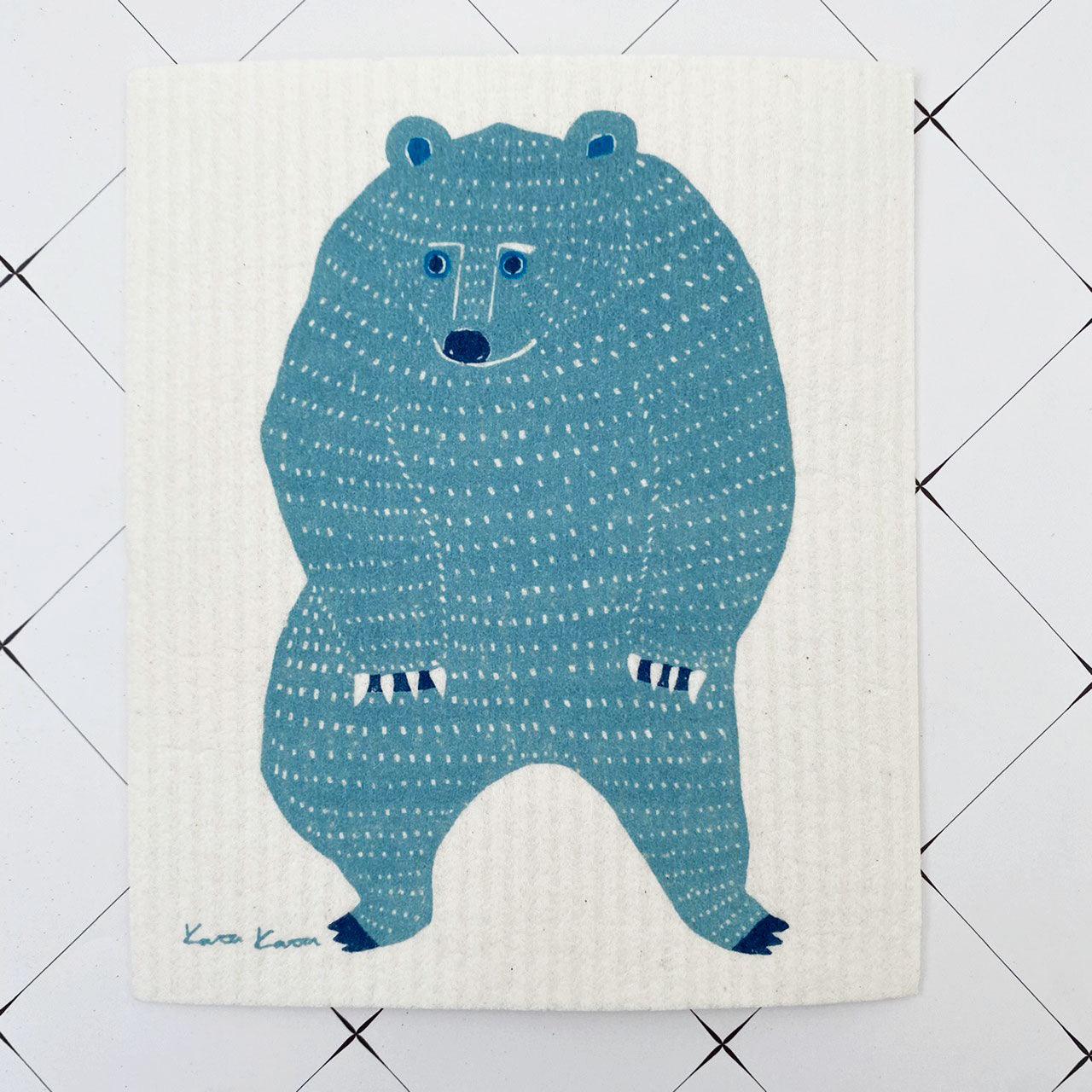 德國製造 動物圖案 纖維素吸水抹布 不掉棉絮 不留水痕｜海鷗 熊 刺蝟 貓咪圖案 兩種尺寸 - 富士通販