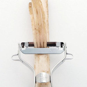 日本製 下村企販 不鏽鋼 削皮刀 刨絲刀｜切絲器 帶芽去除 切薑絲 - 富士通販
