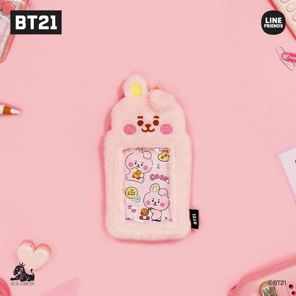 BT21 毛絨絨卡套｜防彈少年 BTS 證件卡套 悠遊卡套 - 富士通販