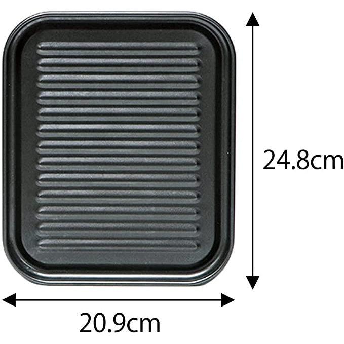 日本製 鋁製不沾烤盤 波浪型烤盤│不沾 油切 小烤箱專用烤盤 - 富士通販