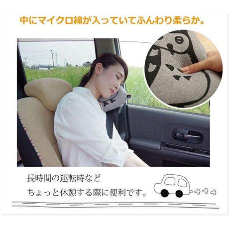 貓頭鷹安全帶靠枕｜汽車用品 - 富士通販