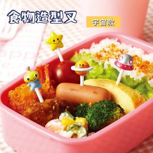 造型食物叉-宇宙系列｜午餐盒 食物叉 餐盒裝飾 便當盒 水果叉 點心叉 餐盒 叉子 - 富士通販
