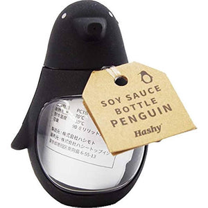 Hashy 企鵝醬油瓶│烏醋瓶 調味瓶 分裝瓶 醬醋瓶 按壓式 90ml - 富士通販
