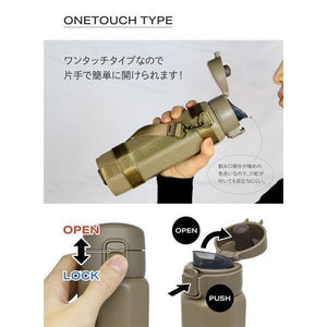 日本 holms 輕型八角 保冷 保溫瓶 附提帶｜保冷 保溫 彈蓋保溫瓶 - 富士通販