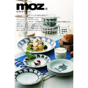 日本製 MOZ 陶瓷餐盤組 五入｜水果盤 咖哩盤 深盤 - 富士通販
