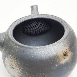 日本製 常滑燒 煙燻銀 碳化點茶壺｜陶瓷泡茶壺 - 富士通販