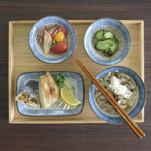 美濃燒 日式十草陶瓷長盤│壽司 串燒 水果 - 富士通販