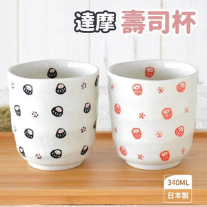 日本製 美濃燒 達摩 壽司杯 │茶杯 陶瓷杯 水杯 - 富士通販