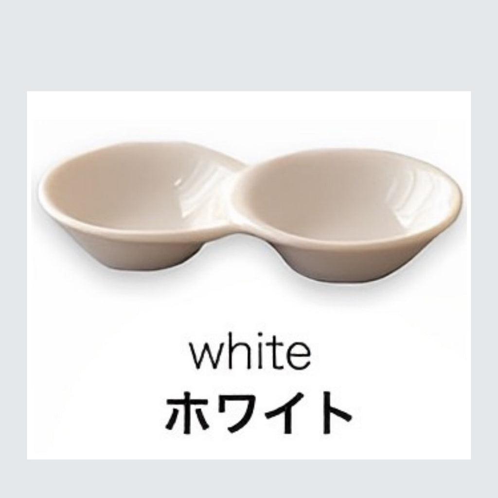 日本製 美濃燒 居酒屋陶瓷調味碟│雙格碟 小碟子 – 富士通販
