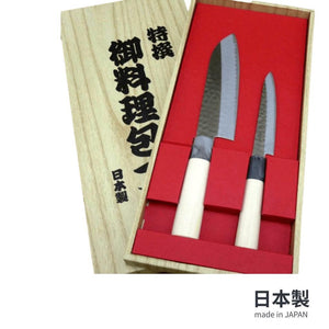 三徳刀禮盒│日式菜刀 不銹鋼 水果刀 萬用刀 料理刀 - 富士通販