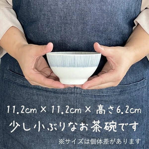 日本製 美濃燒 藍色 咖啡色 十草茶碗｜飯碗 湯碗 陶瓷碗 兒童碗 - 富士通販