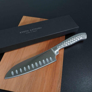 日本製 京都活具 特殊鋼不鏽鋼 三德刀｜一體成型 硬度高 不易沾黏 - 富士通販