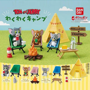 日本 Bandai 萬代 湯姆貓與傑利鼠 露營公仔 扭蛋 - 富士通販