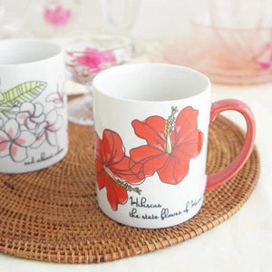 日本製 龜背芋 木槿花 造型馬克杯 陶瓷馬克杯 - 富士通販