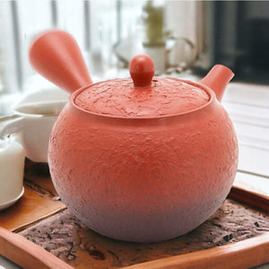 日本製 常華燒 竹春小丸黑灰 深蒸茶壺｜側把壺 陶瓷茶壺 - 富士通販