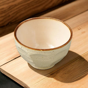 日本製 白色 斜切 斗笠碗 飯碗 陶瓷碗 湯碗 - 富士通販