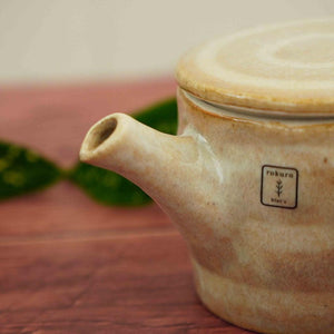 日本製 六魯 復古奶茶色 日式茶壺 - 富士通販