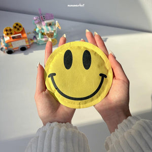 韓國 黃色笑臉造型手握式暖暖包 - 富士通販