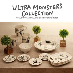 日本製 ULTRAMAN 奧特曼 造型陶瓷餐具｜餐碗 橢圓盤 - 富士通販