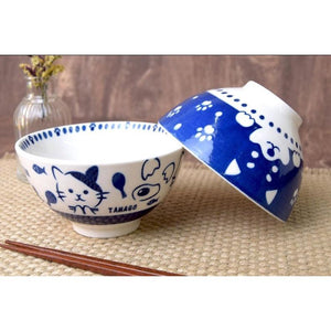 陶瓷飯碗 湯碗 陶瓷碗│茶碗 柴犬 三花貓 餐具 SHINACASA - 富士通販