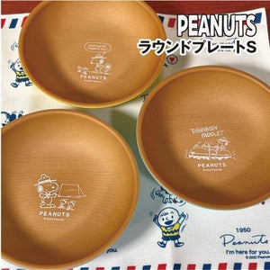 日本製 Snoopy 木紋 露營 餐盤 湯碗｜兒童餐盤 - 富士通販