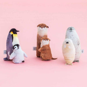 日本 You+More 動物母子 伸縮鑰匙包｜海豹 企鵝 - 富士通販
